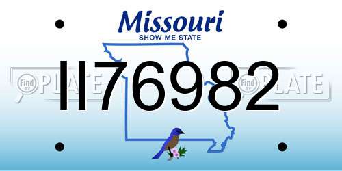 II76982 Missouri License Plate