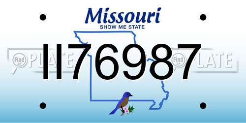II76987 Missouri License Plate