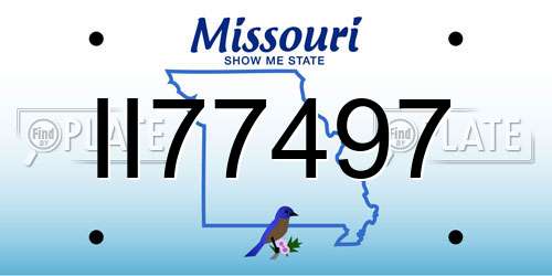 II77497 Missouri License Plate