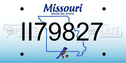 II79827 Missouri License Plate