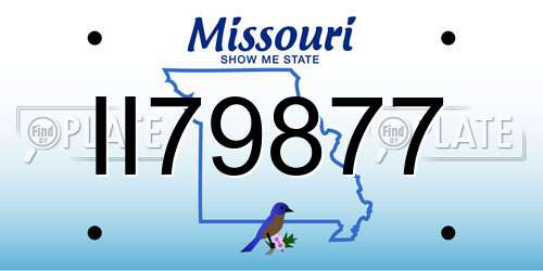 II79877 Missouri License Plate