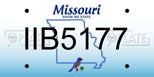 IIB5177 Missouri License Plate