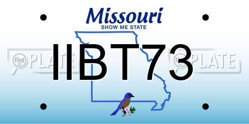 IIBT73 Missouri License Plate
