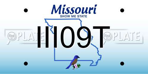 III09T Missouri License Plate