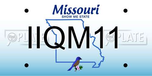 IIQM11 Missouri License Plate
