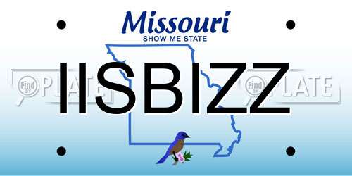 IISBIZZ Missouri License Plate