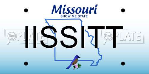 IISSITT Missouri License Plate