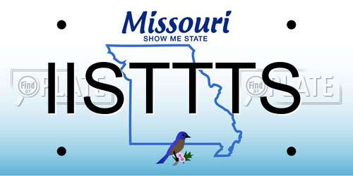 IISTTTS Missouri License Plate