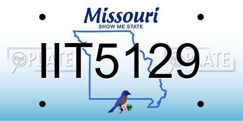 IIT5129 Missouri License Plate