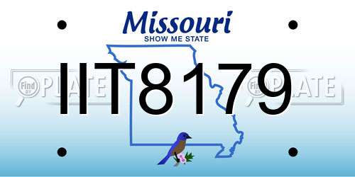 IIT8179 Missouri License Plate