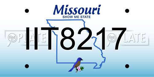 IIT8217 Missouri License Plate