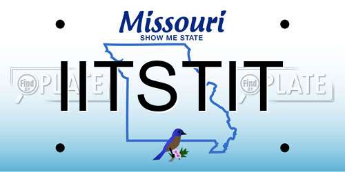 IITSTIT Missouri License Plate