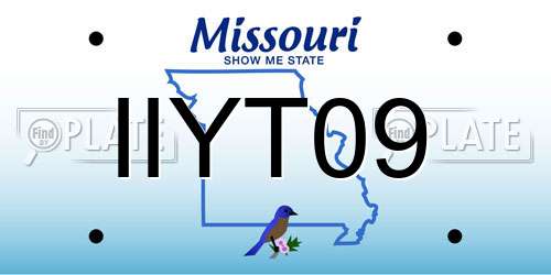 IIYT09 Missouri License Plate