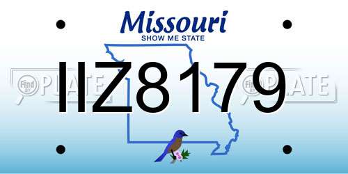 IIZ8179 Missouri License Plate