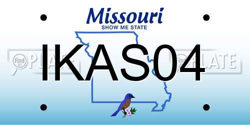 IKAS04 Missouri License Plate