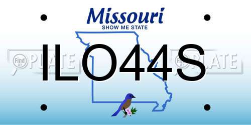 ILO44S Missouri License Plate