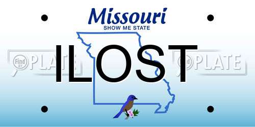 ILOST Missouri License Plate