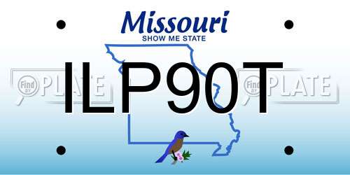ILP90T Missouri License Plate