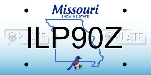 ILP90Z Missouri License Plate