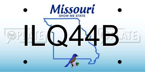 ILQ44B Missouri License Plate