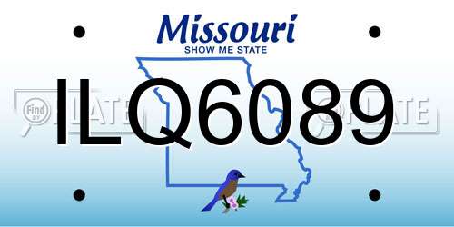 ILQ6089 Missouri License Plate