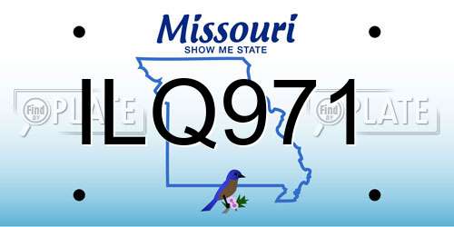 ILQ971 Missouri License Plate