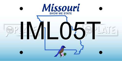 IML05T Missouri License Plate
