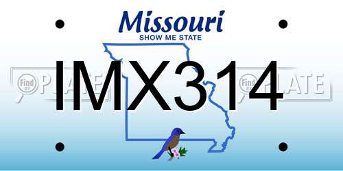 IMX314 Missouri License Plate