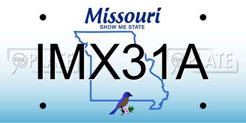 IMX31A Missouri License Plate