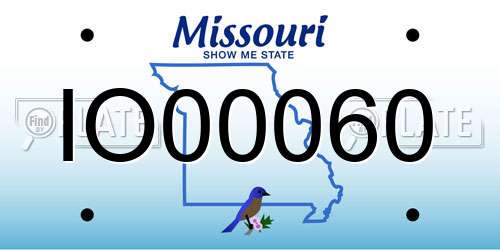IO00060 Missouri License Plate