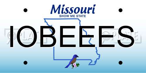 IOBEEES Missouri License Plate