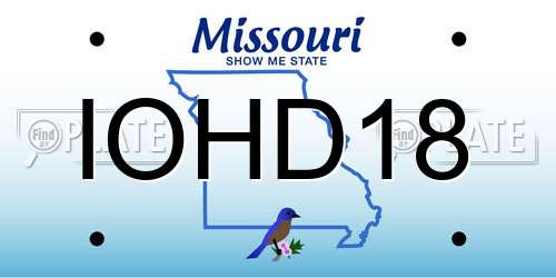 IOHD18 Missouri License Plate