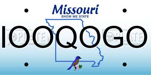IOOQOGO Missouri License Plate