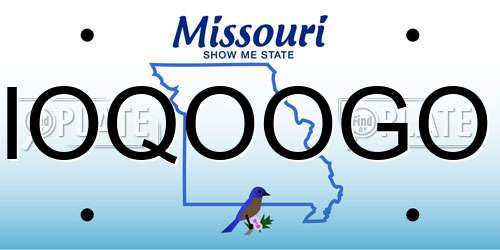 IOQOOGO Missouri License Plate