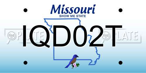 IQD02T Missouri License Plate