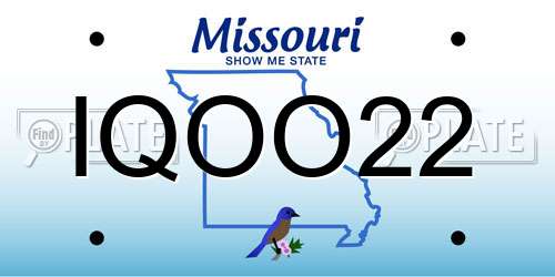 IQOO22 Missouri License Plate