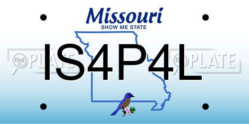 IS4P4L Missouri License Plate