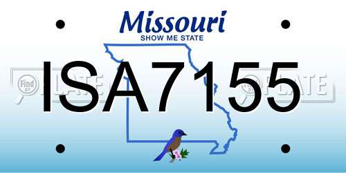 ISA7155 Missouri License Plate