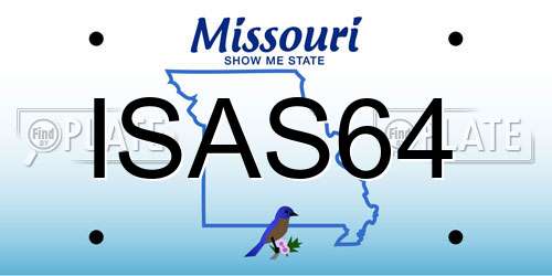 ISAS64 Missouri License Plate