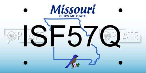 ISF57Q Missouri License Plate