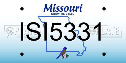 ISI5331 Missouri License Plate