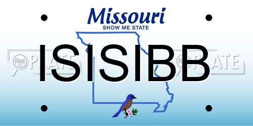 ISISIBB Missouri License Plate
