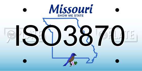 ISO3870 Missouri License Plate