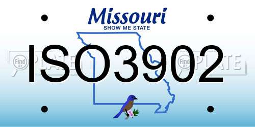 ISO3902 Missouri License Plate