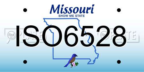 ISO6528 Missouri License Plate