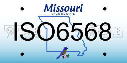 ISO6568 Missouri License Plate