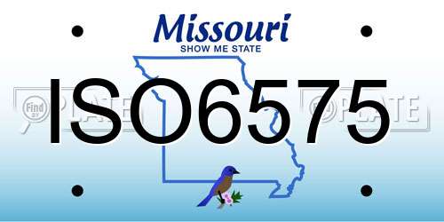 ISO6575 Missouri License Plate