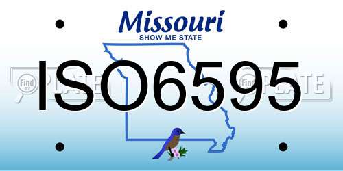 ISO6595 Missouri License Plate