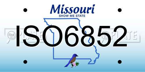 ISO6852 Missouri License Plate