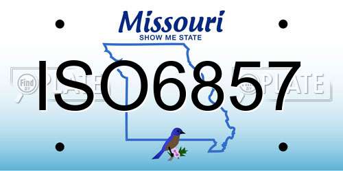 ISO6857 Missouri License Plate